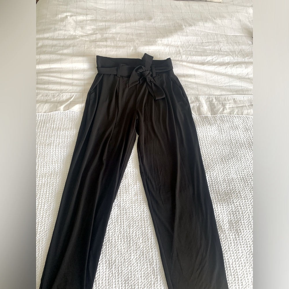 Express high rise paper bag pants